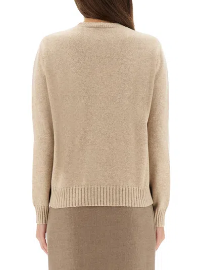 Max Mara Cashmere Cinema Sweater In Animal Print