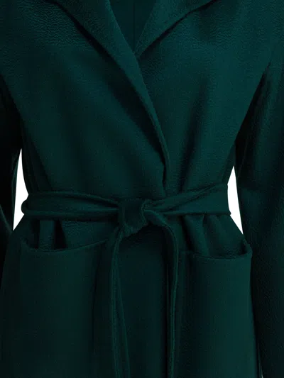 Max Mara Cashmere Midi Coat In Green