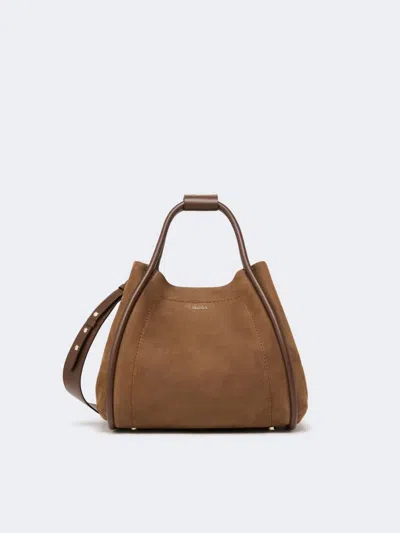 Max Mara Mxamarinessue Handbag Brown In Brown
