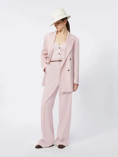Max Mara Mxmombrosa Jacket Beige In Pink