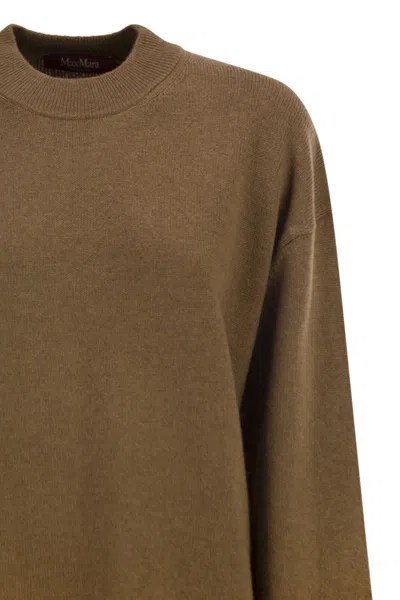 Max Mara Pisano - Wool And Cashmere Knit Jumper In Brown