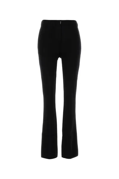 Sportmax Black Viscose Blend Leggings In Black
