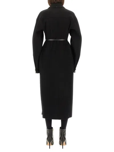 Sportmax Max Mara  Oil Coat In Black