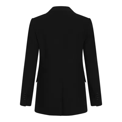 Max Mara Three-button Tailored Jacket In Black