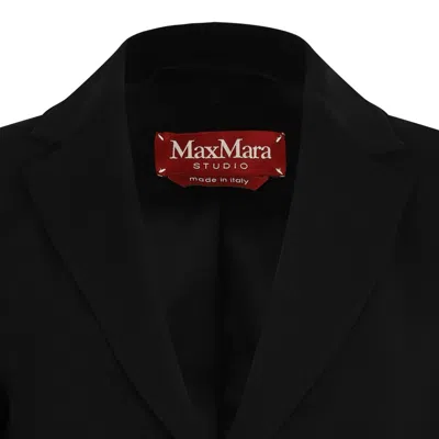 Max Mara Three-button Tailored Jacket In Black