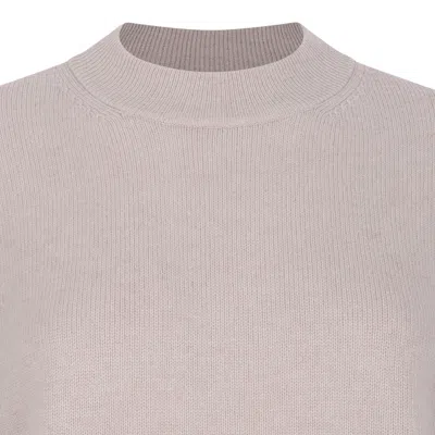 Max Mara Studio Beige Wool-cashmere Sweater In Neutral