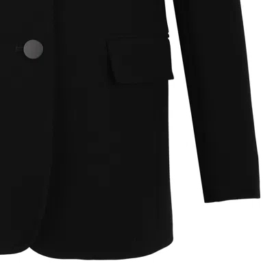 Max Mara Three-button Tailored Jacket In Black