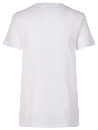 Max Mara T-shirt With Logo Patch In Multi