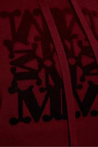 Max Mara Maxmara Taddeo Sweatshirt In Wool Yarn In Burgundy
