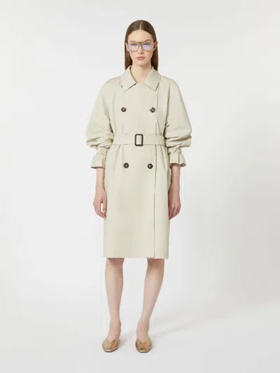 Max Mara The Cube Mtcctrench Raincoat Camel In Neutral