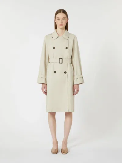 Max Mara The Cube Mtcctrench Raincoat Camel In Neutral