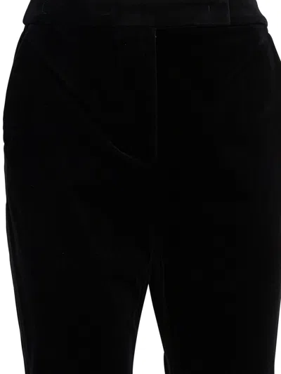 Max Mara Velvet Pants In Black
