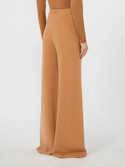 Max Mara Wool And Cashmere Trousers In Neutral
