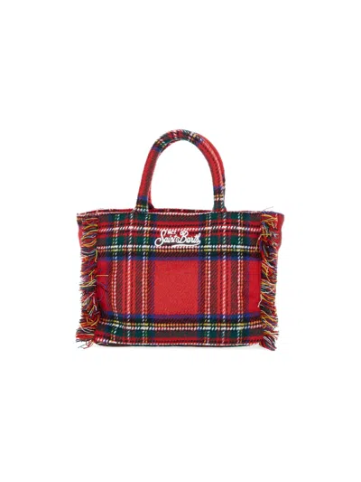 Mc2 Saint Barth "colette Wool" Tote Bag In Red