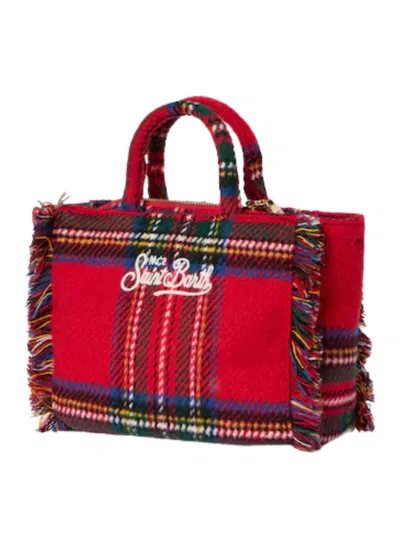 Mc2 Saint Barth "vanity Mini Wool" Tote Bag In Red