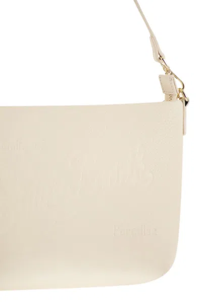 Mc2 Saint Barth Aline - Hammered Leather Bag In Neutral