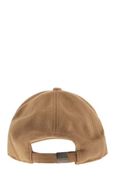 Mc2 Saint Barth Cap With Visor And Logo In Brown