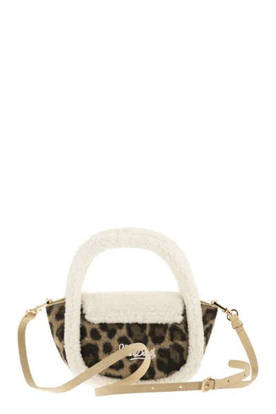 Mc2 Saint Barth Gilda Mutton - Mini Shearling Bag In Multi