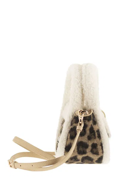 Mc2 Saint Barth Gilda Mutton - Mini Shearling Bag In Multi
