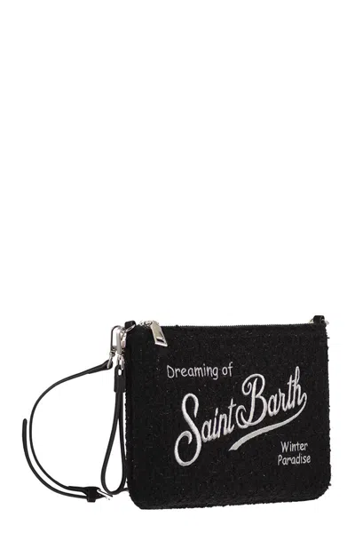 Mc2 Saint Barth Parisienne - Fabric Clutch Bag In Black