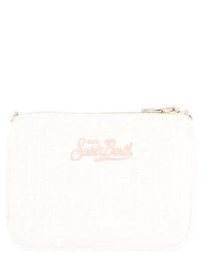 Mc2 Saint Barth Powder Polyester Viscose Bag In Neutral