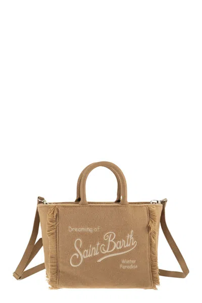 Mc2 Saint Barth Vanity Mini - Wool Blend Handbag In Nude