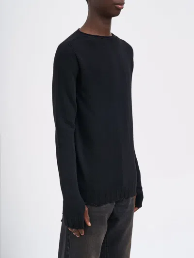 Md75 Wool Crew Neck Sweater In Black