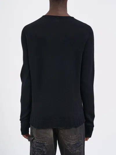 Md75 Wool Crew Neck Sweater In Black