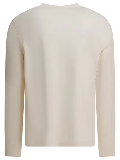 Merz B Schwanen Henley T-shirts White In Metallic