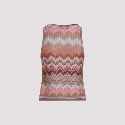 Missoni Snake-pattern Viscose Sleeveless Top In Multi