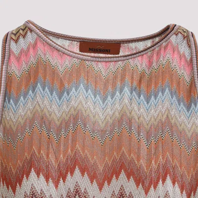 Missoni Snake-pattern Viscose Sleeveless Top In Multi