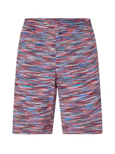 Missoni Striped Jogger Shorts In Multi