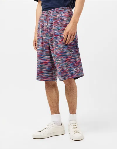 Missoni Striped Jogger Shorts In Multi