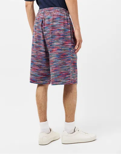 Missoni Striped Jogger Shorts In Multi