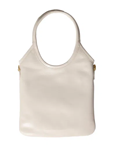 Miu Miu Ivy Leather Handbag In White