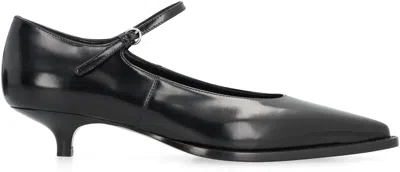 Miu Miu Leather Pumps In Black