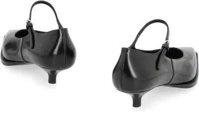 Miu Miu Leather Pumps In Black