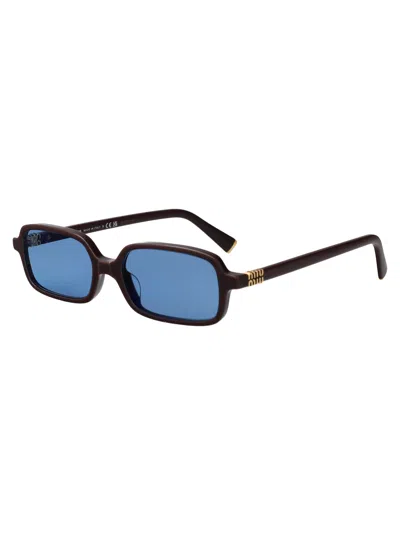 Miu Miu Moka Acetate Sunglasses In Brown