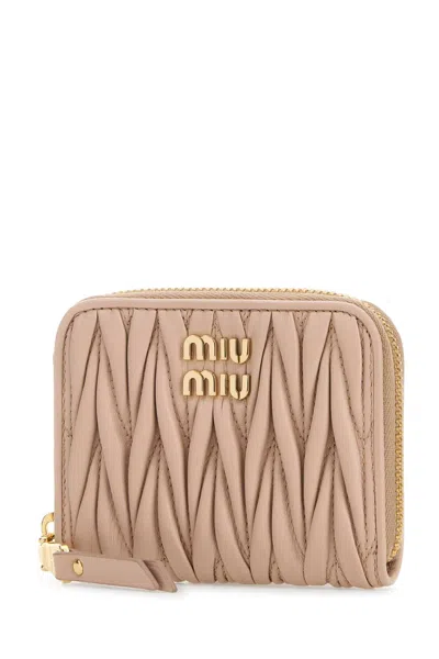Miu Miu Powder Pink Leather Coin Purse