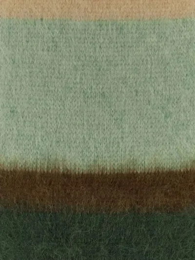 Miu Miu Embroidered Mohair Blend Scarf In Multi