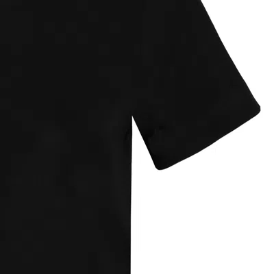 Moncler 100% Cotton T-shirt In Black