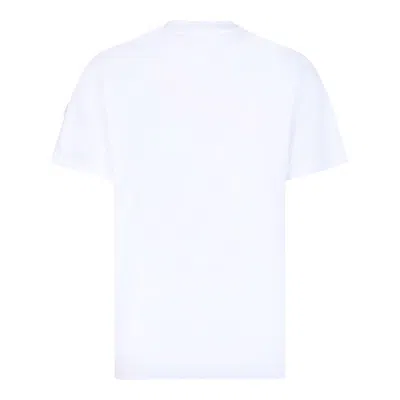 Moncler Printed T-shirt In Cotton In White