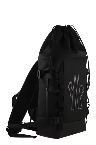 Moncler Grenoble Technical Water-repellent Backpack In Black