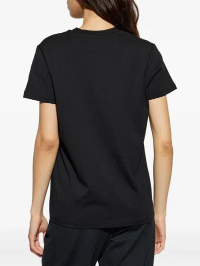 Moncler Cotton Crew-neck T-shirt In Black