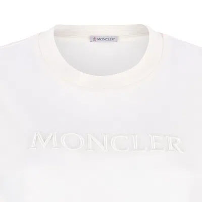 Moncler Cotton T-shirt In White