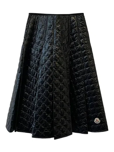 Moncler Padded Midi Skirt With Square Quilting In Multi