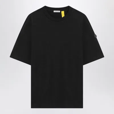 Moncler Genius Moncler X Edward Enninful Black Cotton T-shirt In Black