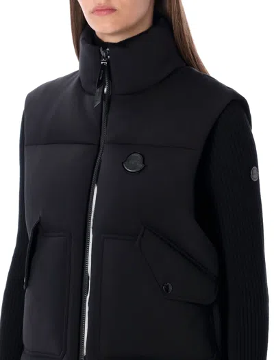 Moncler Genius Moncler X Edward Enninful Otis Oversized Down Vest In Black