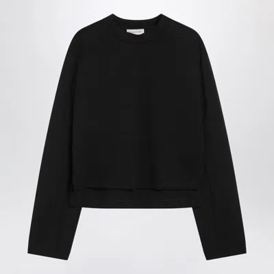 Moncler Genius Moncler X Edward Enninful Neoprene Crew Neck Sweatshirt In Black