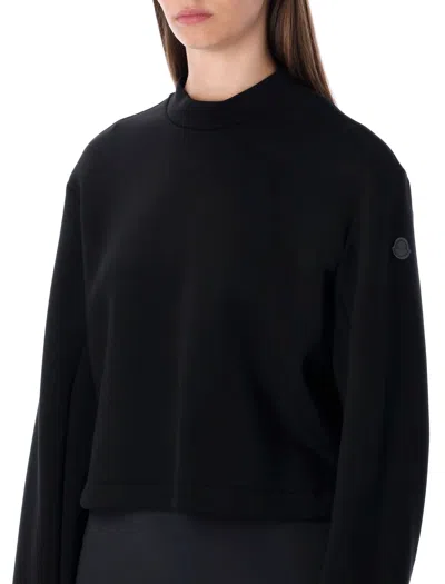 Moncler Genius Moncler X Edward Enninful Neoprene Crew Neck Sweatshirt In Black